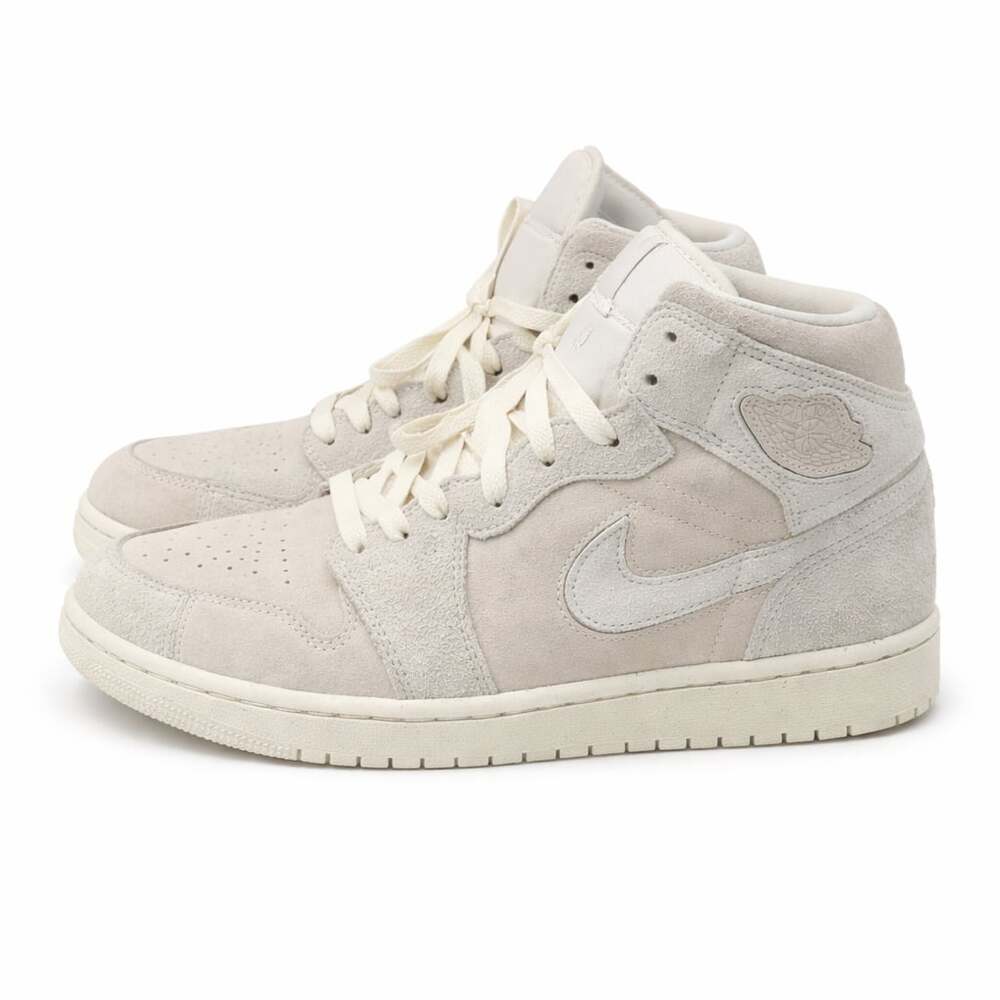 Nike Air Jordan 1 Mid SE Craft Shoes Pale Ivory FQ3224-100 Men's Size 9.5